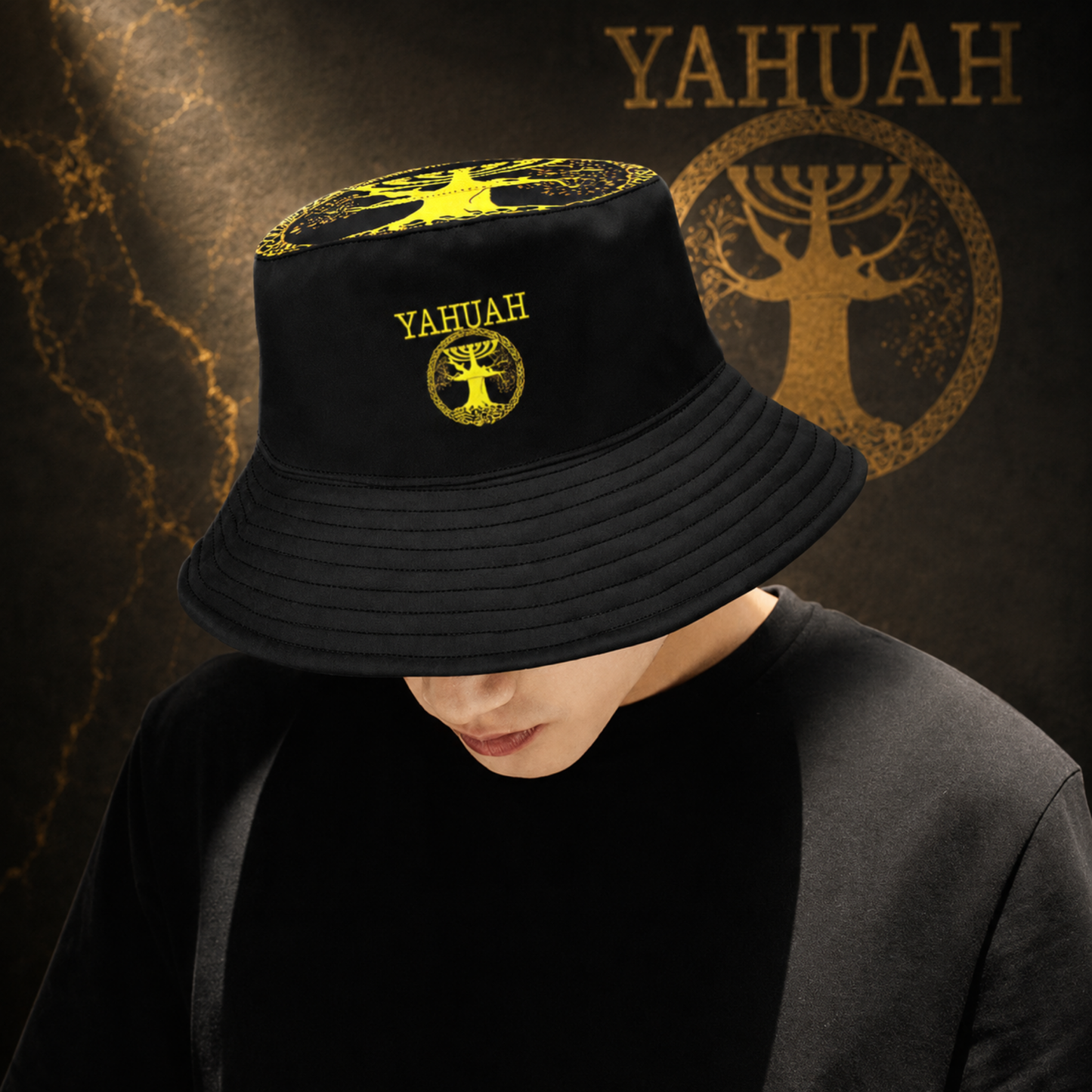 Yahuah: Tree of Life (02-01) - The Covenant Seal | Men's Bucket Hat