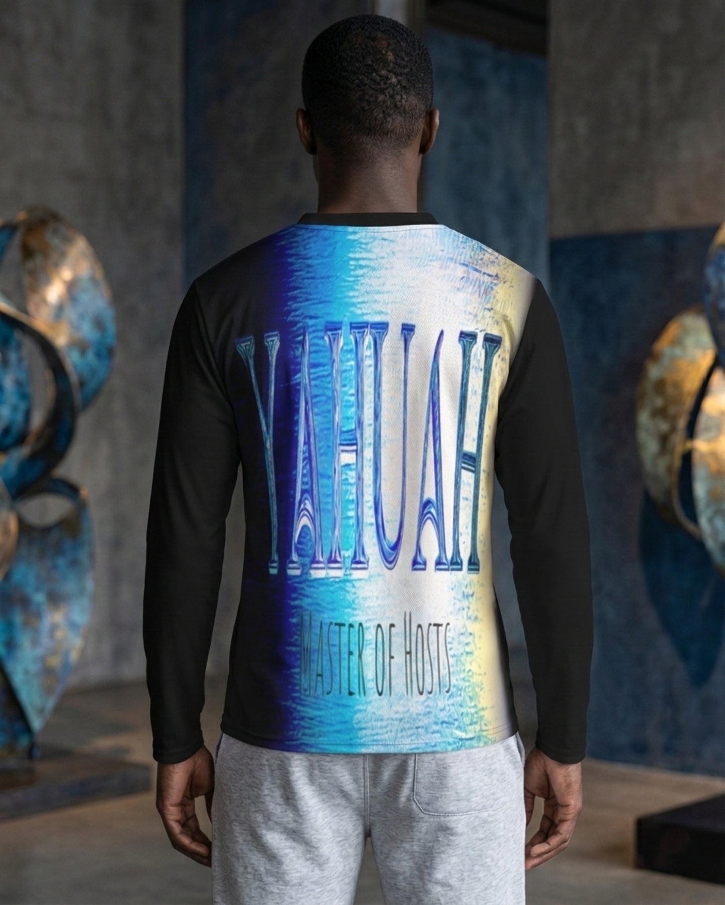 Yahuah: Master of Hosts (01-01) | Men's Long Sleeve Jersey Tee