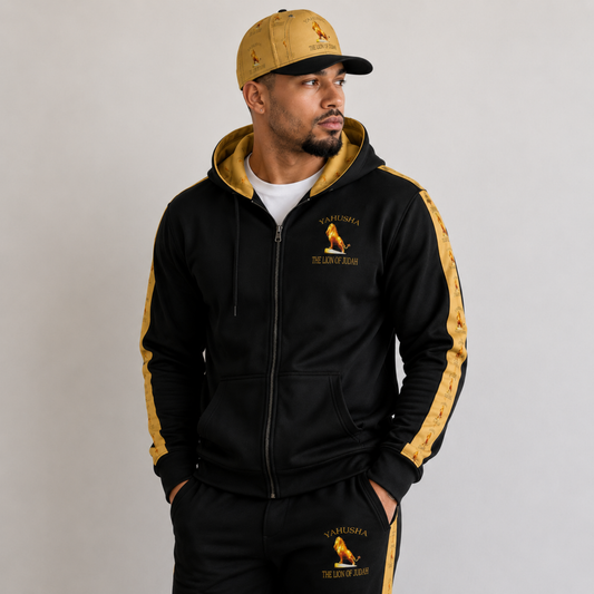 Yahusha: The Lion of Judah (01) | Unisex Zip Hoodie