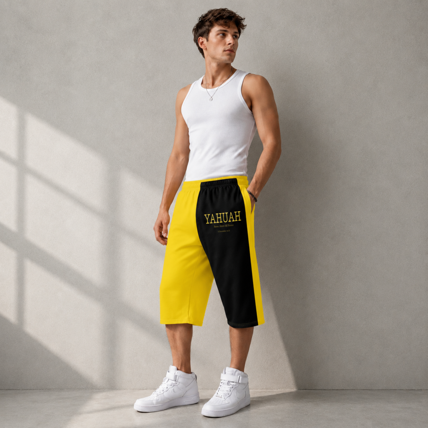 Yahuah: Name Above All Names (02-02) | Men's Capri Pants