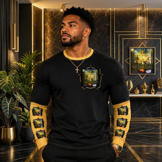 Like Father, Like Son 01 Men's Designer Long Sleeve Jersey T-shirt