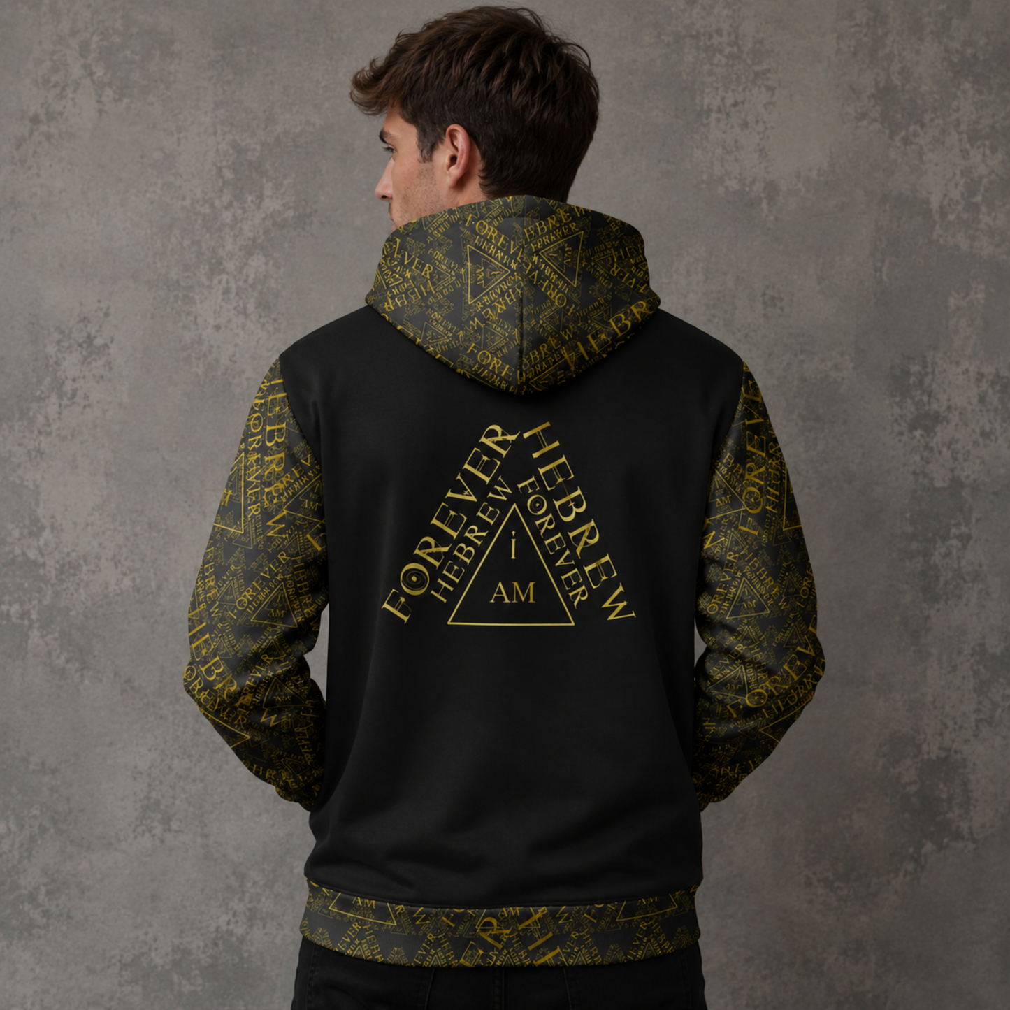 I AM HEBREW 03-01 Designer Triblend Fleece Unisex Hoodie