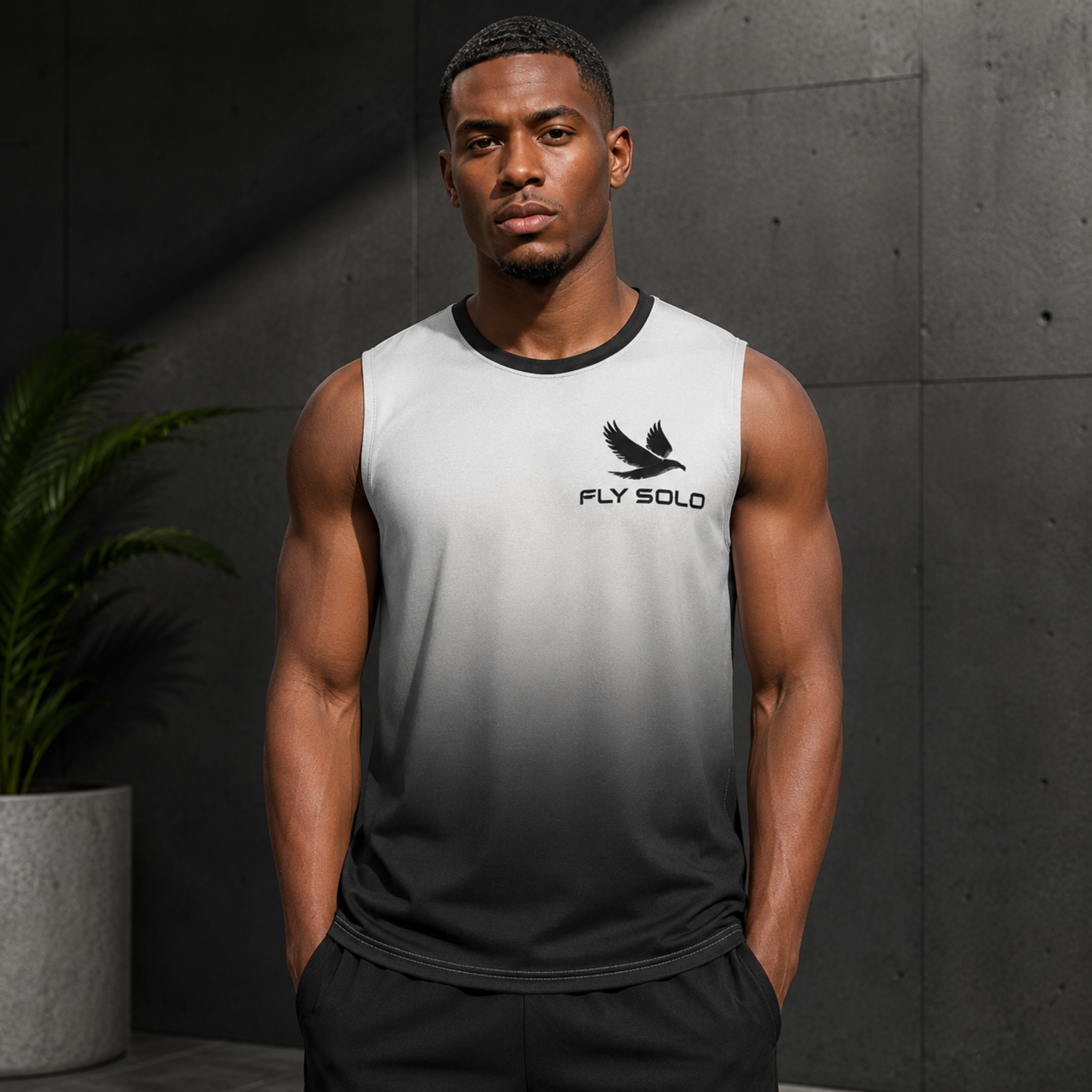 "Fly Solo" Night/Day | Men's Sleeveless Tee