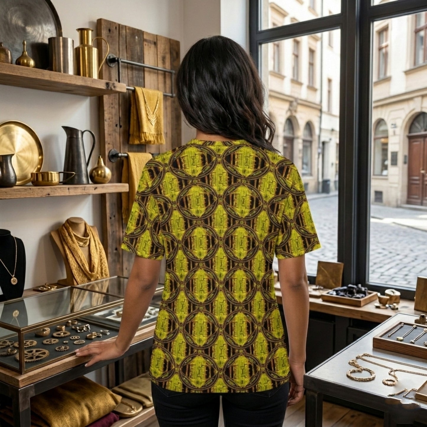 Hebrew World 02-01 Ladies Designer Cotton T-shirt (5 colors)