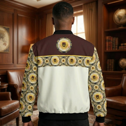 Yahusha-The Lion of Judah 03-01 Men's Fleece Lined Bomber Jacket
