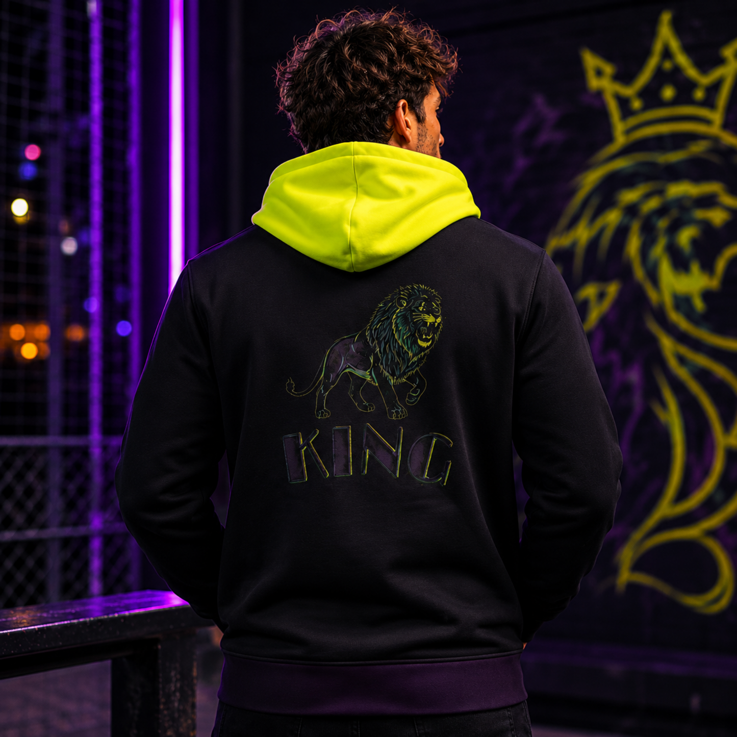 KING 01-01 Men's Designer Microfleece Zip Hoodie