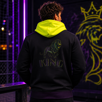 KING 01-01 Men's Designer Microfleece Zip Hoodie