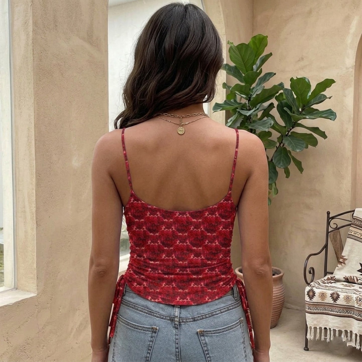 Floral Embosses (02): Shani Petal Heart | Drawstring Camisole