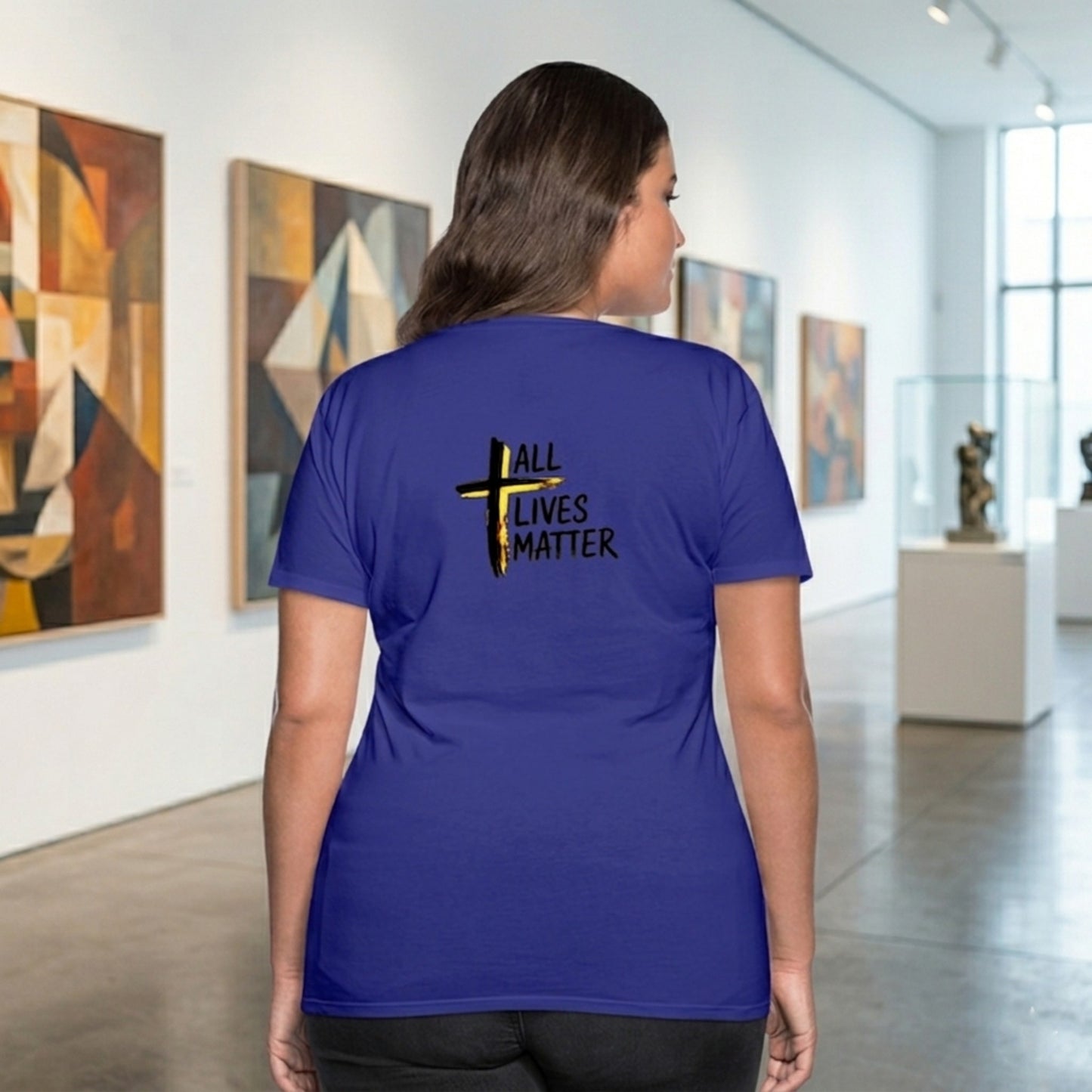 "All Lives Matter" (01-01) | Women's Premium Cotton Tee | 10 colors