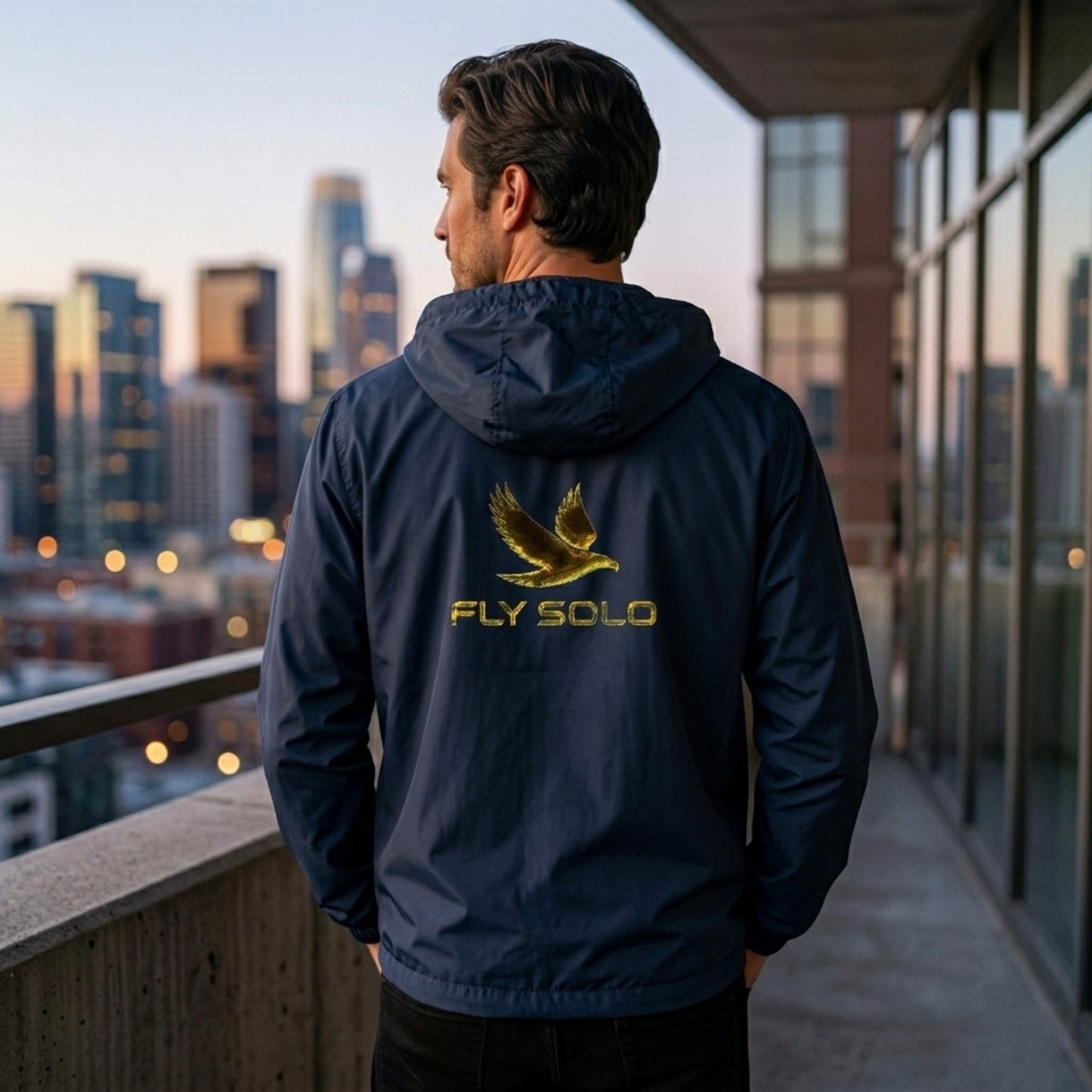 Unity in Solitude (01) "Fly Solo" | Unisex Lightweight Windbreaker | 3 colors