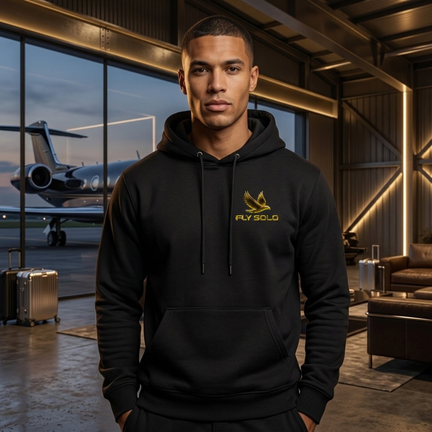 Unity in Solitude (01) "Fly Solo" | Men's Cotton Blend Hoodie | 5 colors