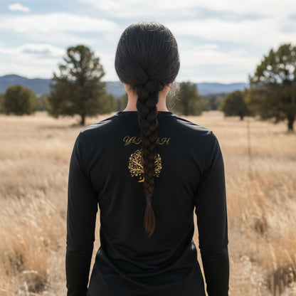 Yahuah: Tree of Life (01-01) | Women's Round Neck Long Sleeve Tee