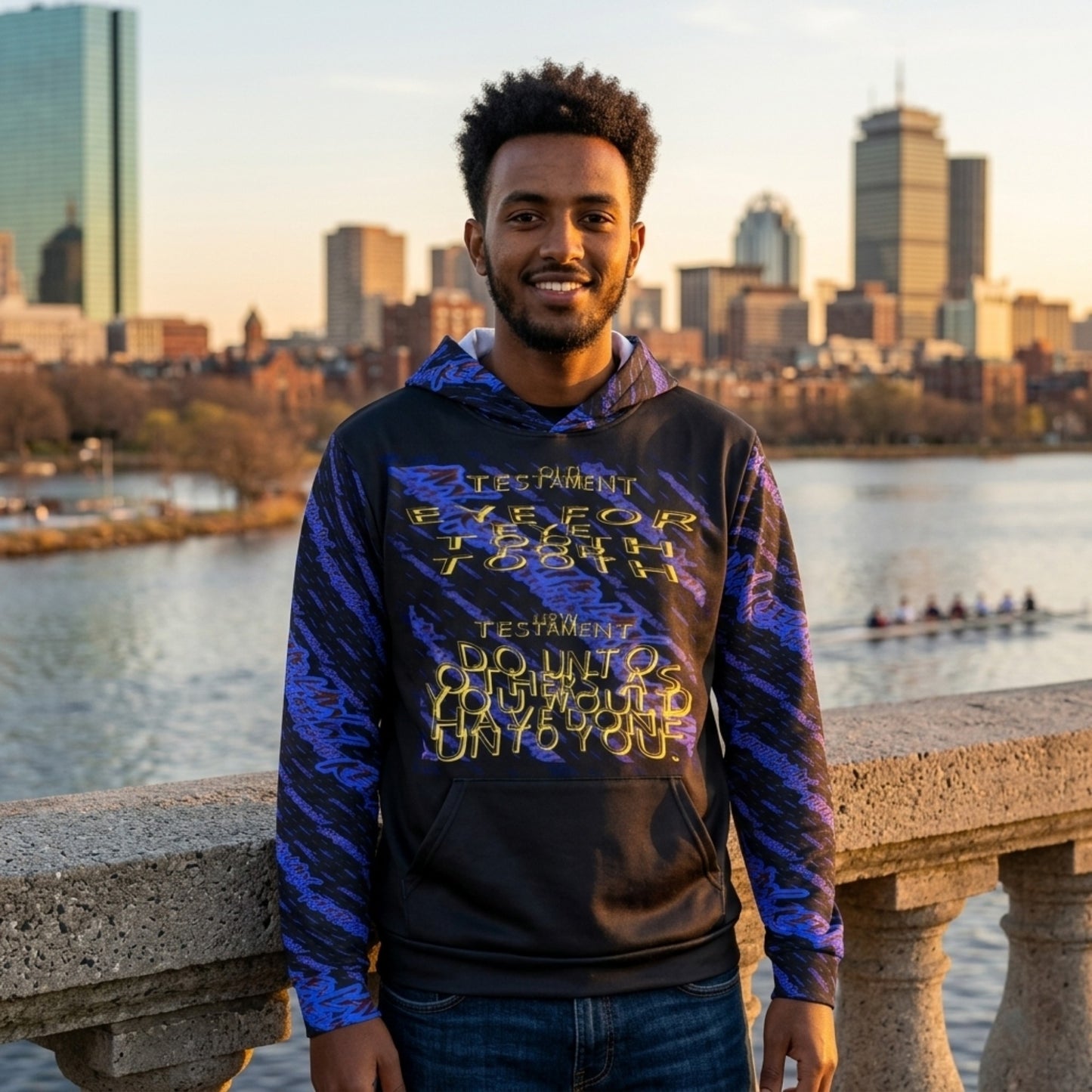 Commandment Keepers 02-01 Men's Designer Sports Warmup Pullover Hoodie