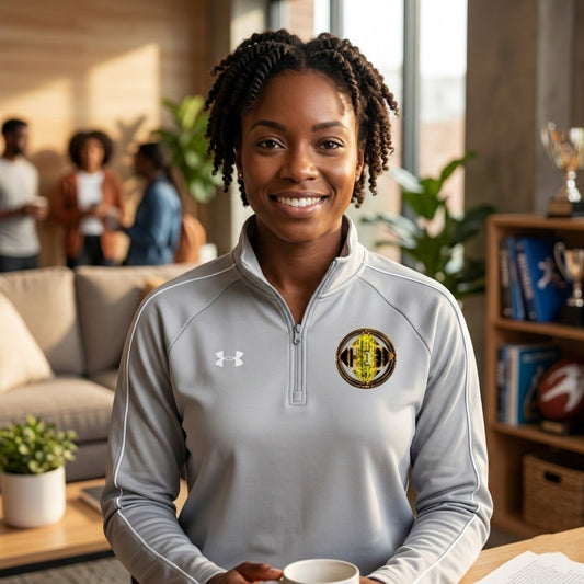 Hebrew World 02-01 Designer Under Armour Ladies Command Quarter Zip 2.0 Sweatshirt (3 colors)