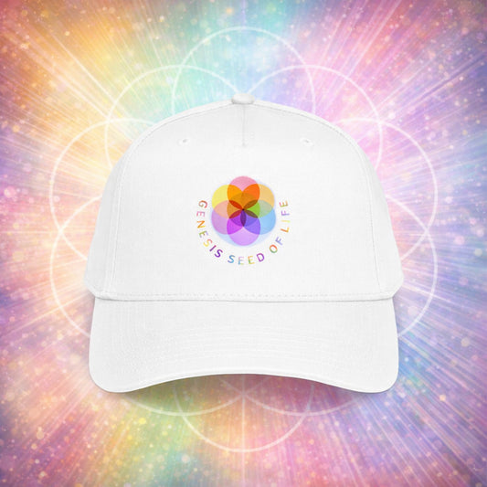 Sacred Geometry: Genesis Seed of Life 01-01 Designer OTTO CAP 5 Panel Mid Profile Baseball Cap