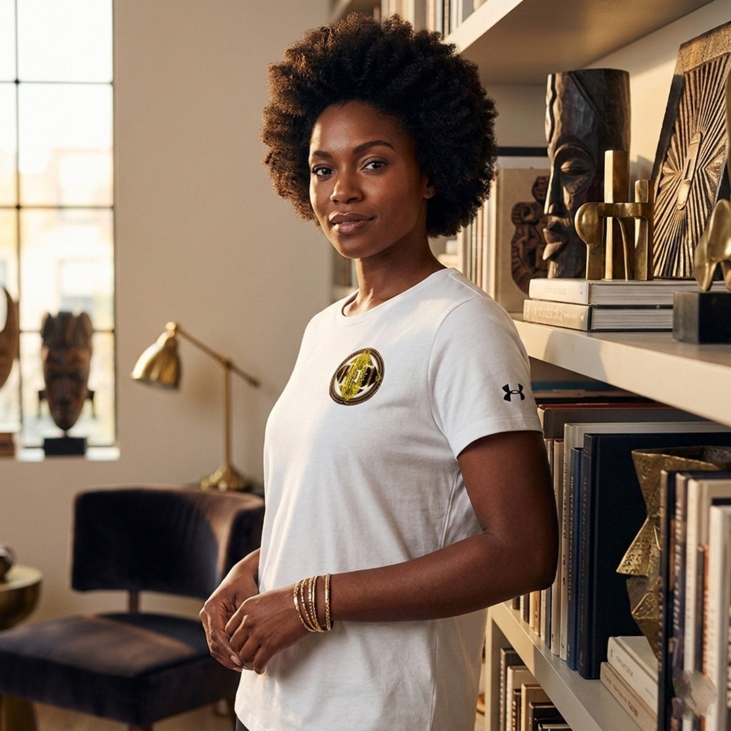 Hebrew World 02-01 Designer Under Armour Ladies Athletic 2.0 T-shirt (4 colors)