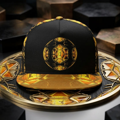 Hebrew World 01-03 Sacred Stillness Psalm 46:10 Peaked Snapback Cap