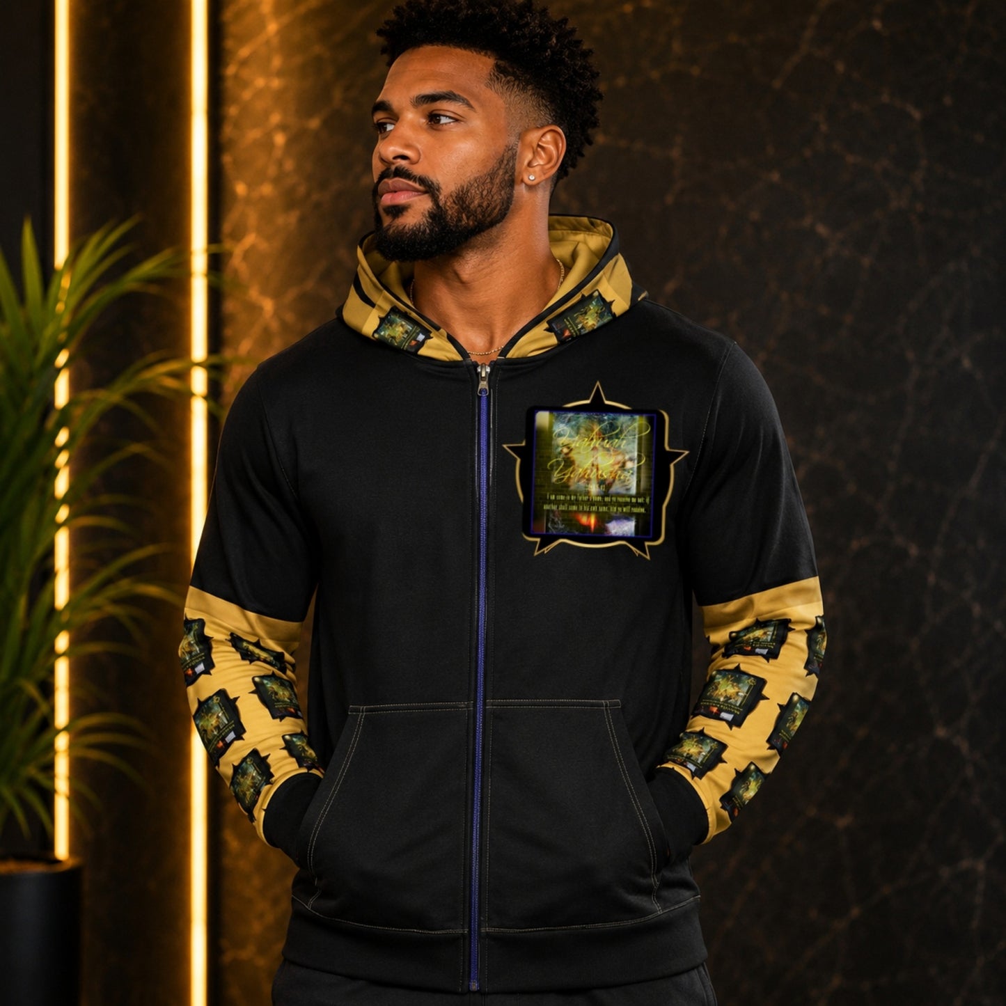 Like Father, Like Son 01 Men's Designer Full Zip Hoodie
