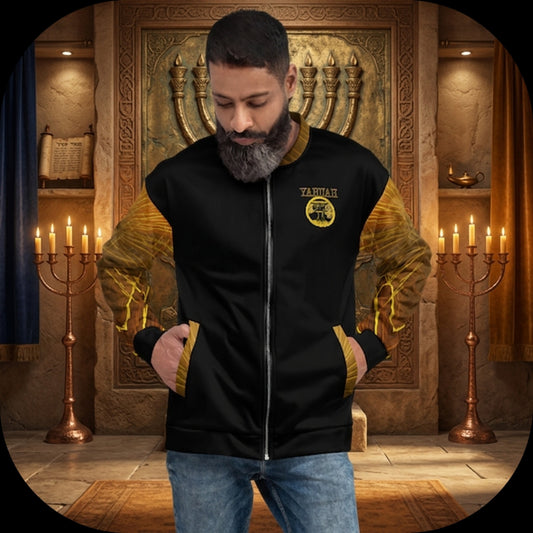 Yahuah: Tree of Life (02-02) - The Firmament Radiance | Unisex Bomber Jacket