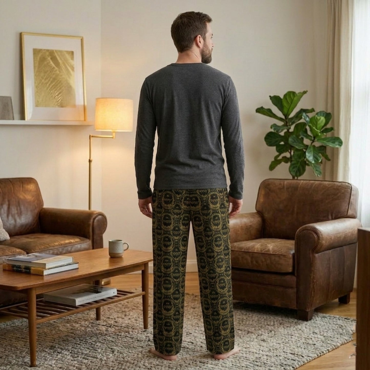 Most High God - Yahuah: The Strong Tower Unisex Open-Bottom Lounge Joggers (Style 02)