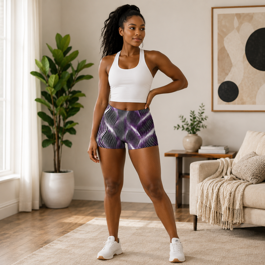 Orot (The Lights) Series: OR ARGAMAN | Royal Light (Purple) Legging Shorts