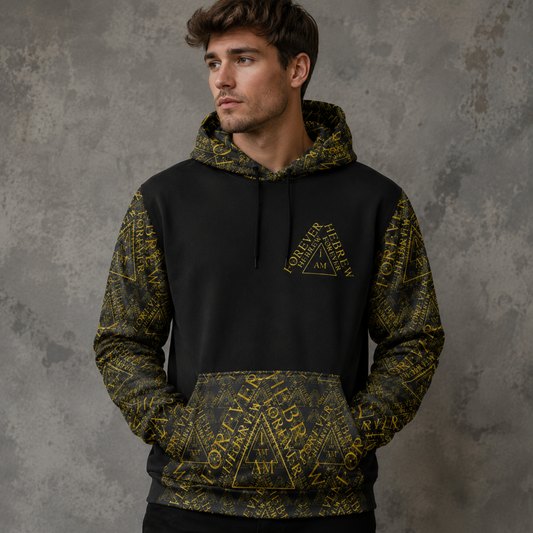 I AM HEBREW 03-01 Designer Triblend Fleece Unisex Hoodie
