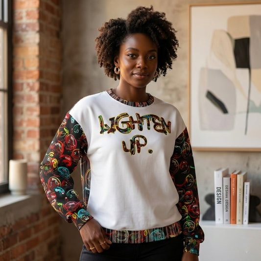Outspoken Designs 01-01 "Lighten Up" Ladies Designer Sweatshirt