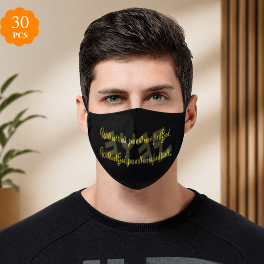 Truth Illustrated 01-01 Designer Cotton Face Mask + 30 filters