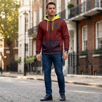 KING 01-02 Men's Designer Microfleece Zip Hoodie