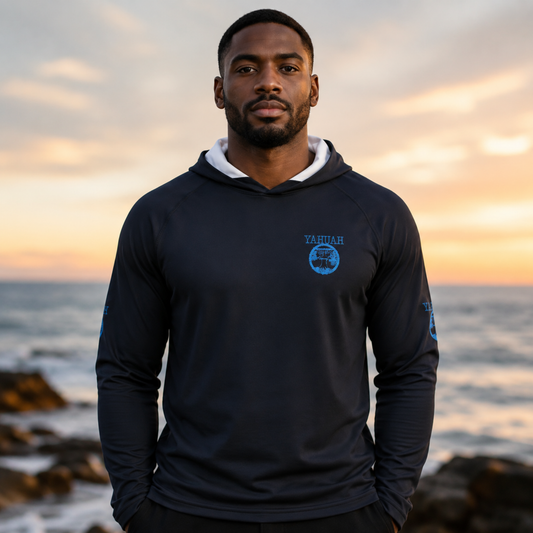 Yahuah: Tree of Life (02-03) - The Living Ruach | Men's Lightweight Raglan Hoodie