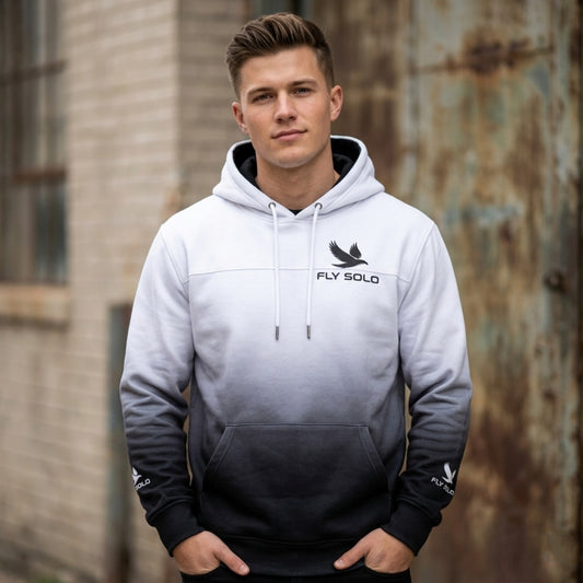 "Fly Solo" Night/Day | Men's Fleece Hoodie