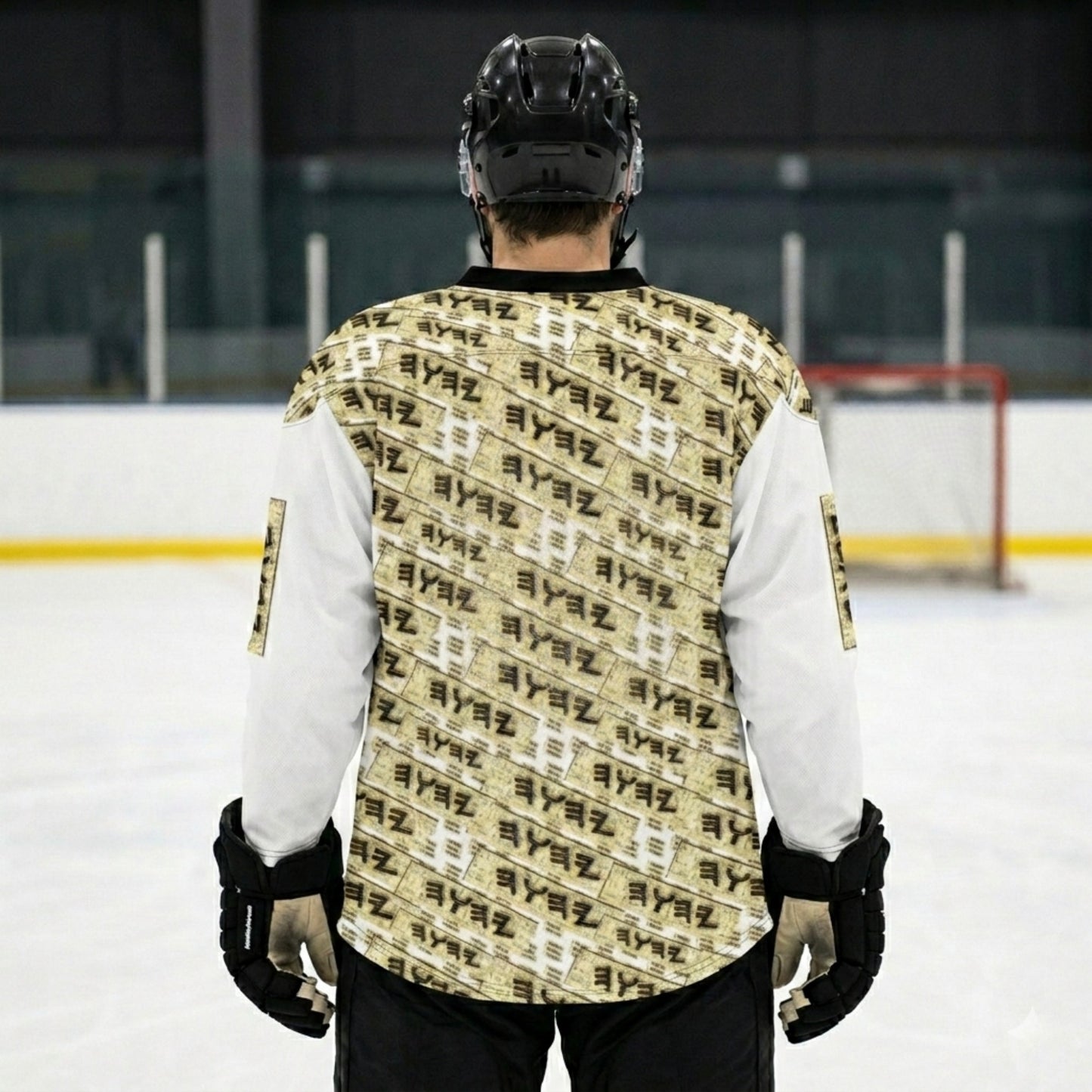 Yahuah Logo 03 - White Designer Recycled Hockey Jersey