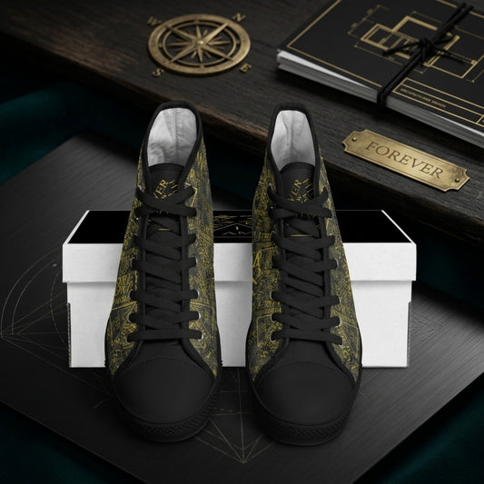 I AM HEBREW 03-01 Urban Peak Unisex High Top Canvas Sneakers