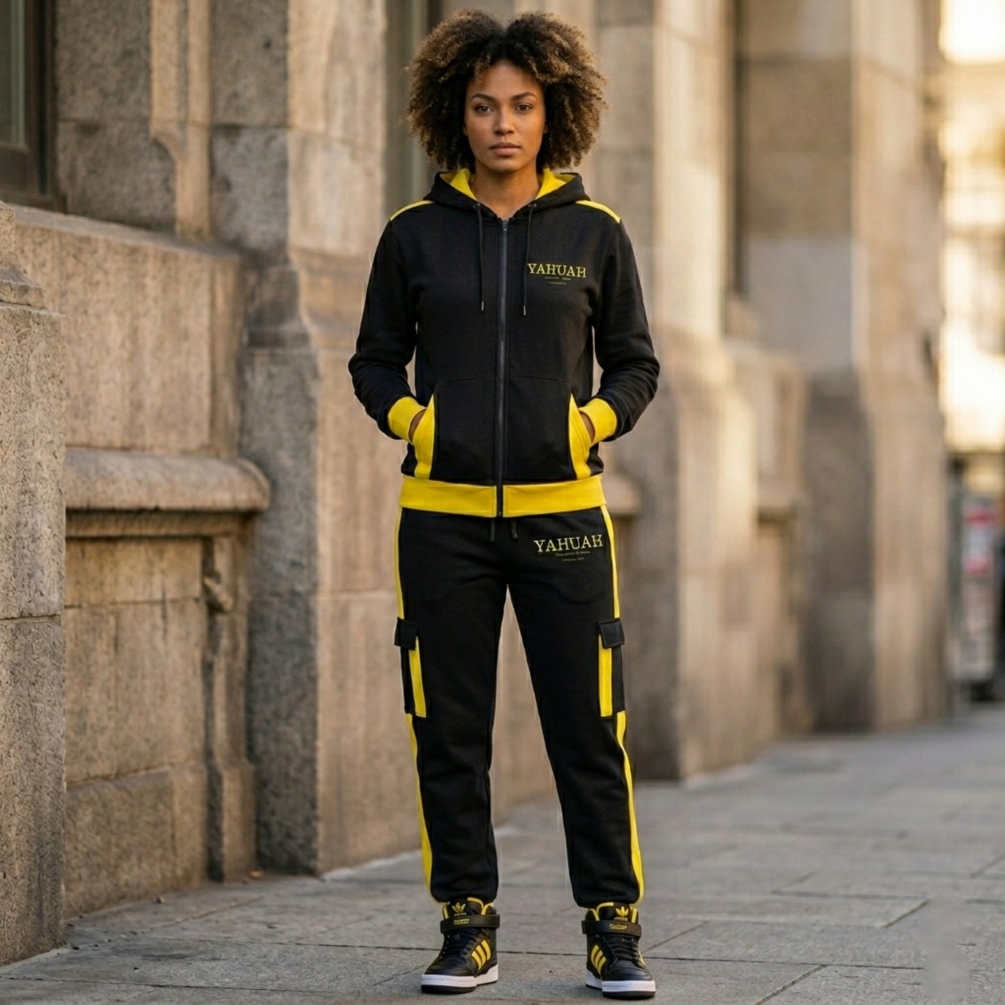 Yahuah: Name Above All Names (02-02) | Unisex Triblend Fleece Cargo Joggers