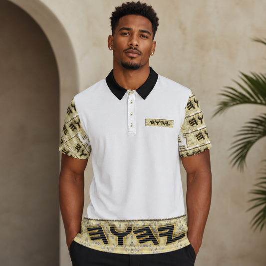 Tetragrammaton Tiling (01): Maximalist Monarchy | Men’s Slim Fit Polo