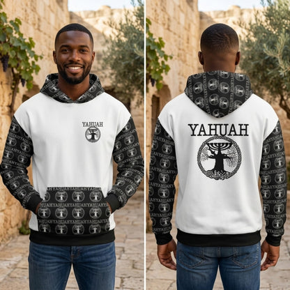 Yahuah: Tree of Life (02-05) - The Dualism Refined | Unisex Heavyweight Oversized Fleece Hoodie