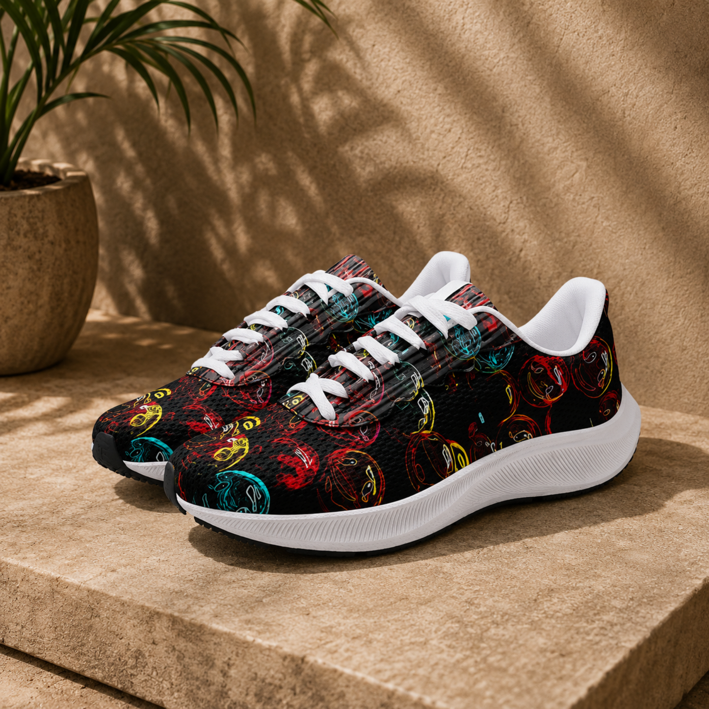 "Lighten Up" (01) | Unisex Mesh Tech Performance Running Shoes