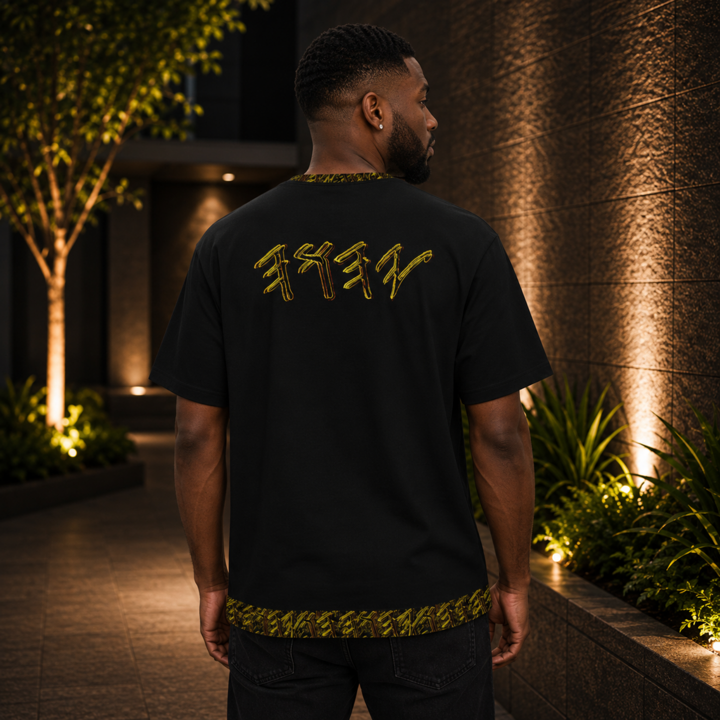 Paleo-Synthesis (01-01): Molten Kinetic Yahuah | Men's Tee