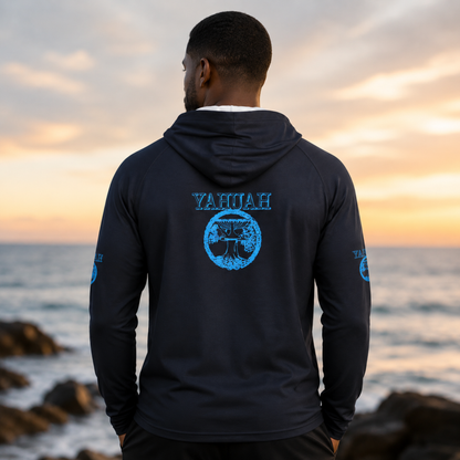 Yahuah: Tree of Life (02-03) - The Living Ruach | Men's Lightweight Raglan Hoodie