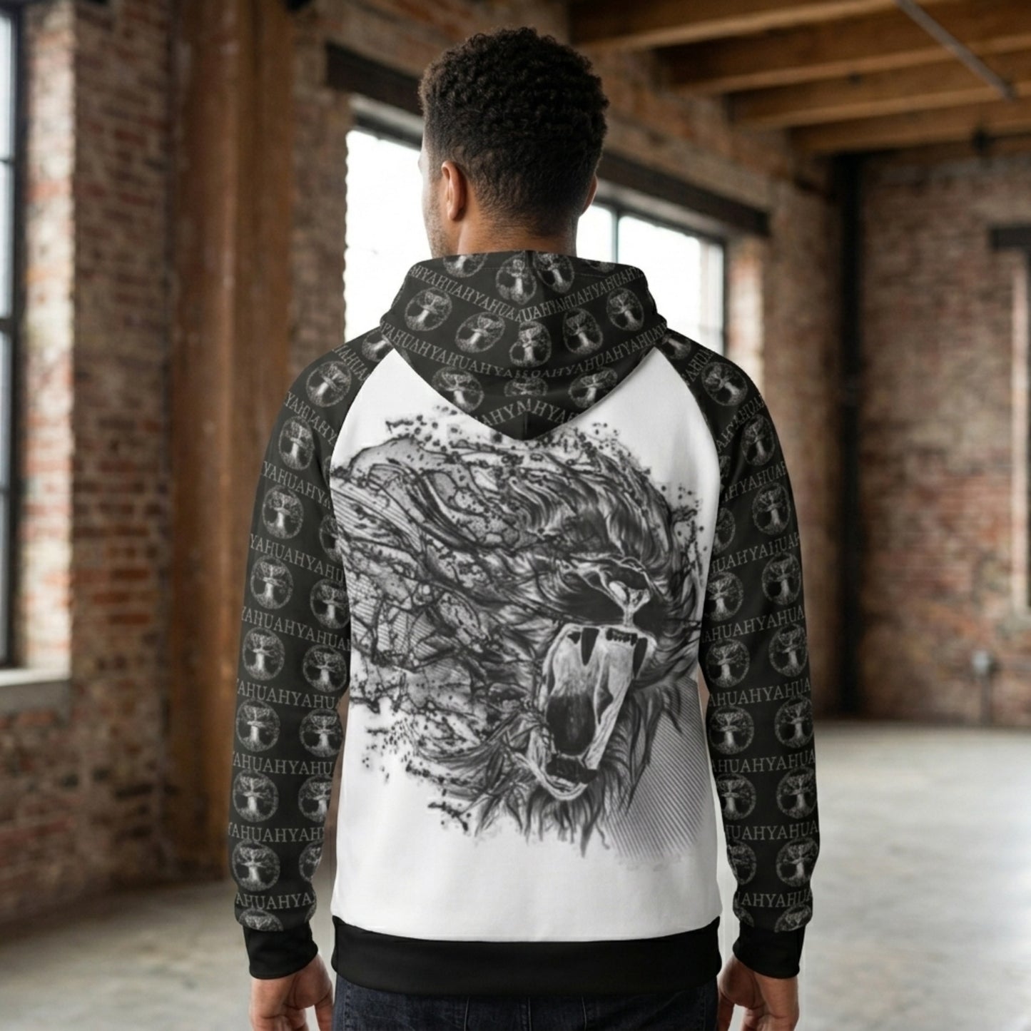 Yahuah: Tree of Life (02-05) - The Dualism Refined | Men's Raglan Hoodie