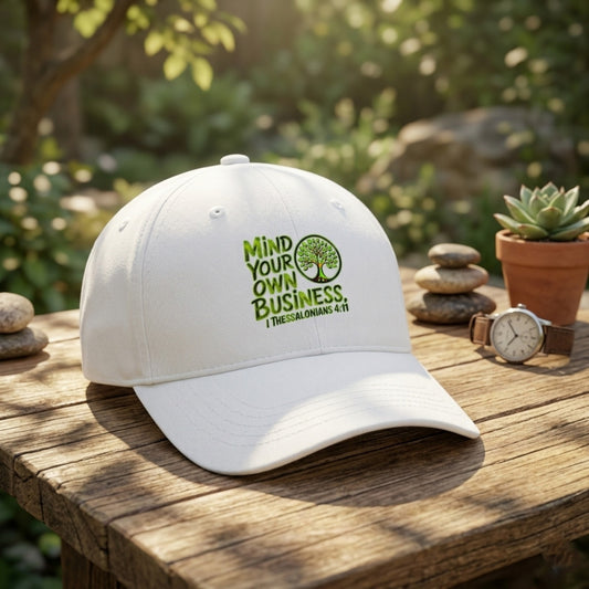 Outspoken Designs 06-02 "Mind Your Own Business" Designer Yupoong Classic Dad Hat (4 colors)