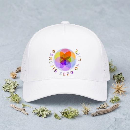 Sacred Geometry: Genesis Seed of Life 01-01 Designer Pacific Headwear Weekender Perforated Snapback Cap (3 colors)