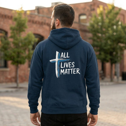 Outspoken Designs 04-02 "All Lives Matter" Designer Champion S700 Unisex Hoodie (2 colors)