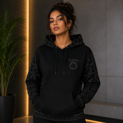 Yahuah: Tree of Life (02-04) - The Etched Testimony | Unisex Cotton Hoodie