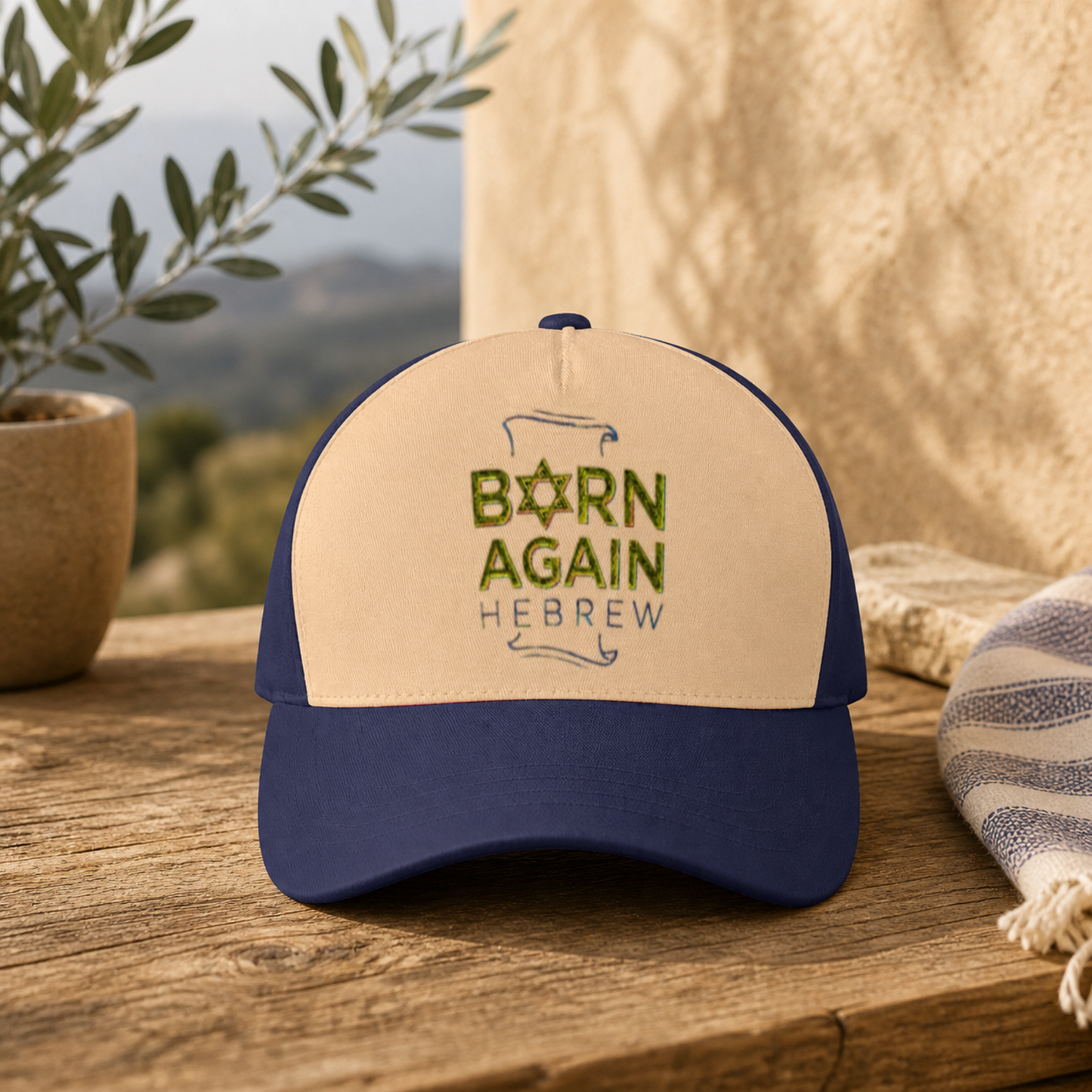 Born Again Hebrew 01-01 Designer Dad Cap, Style 02