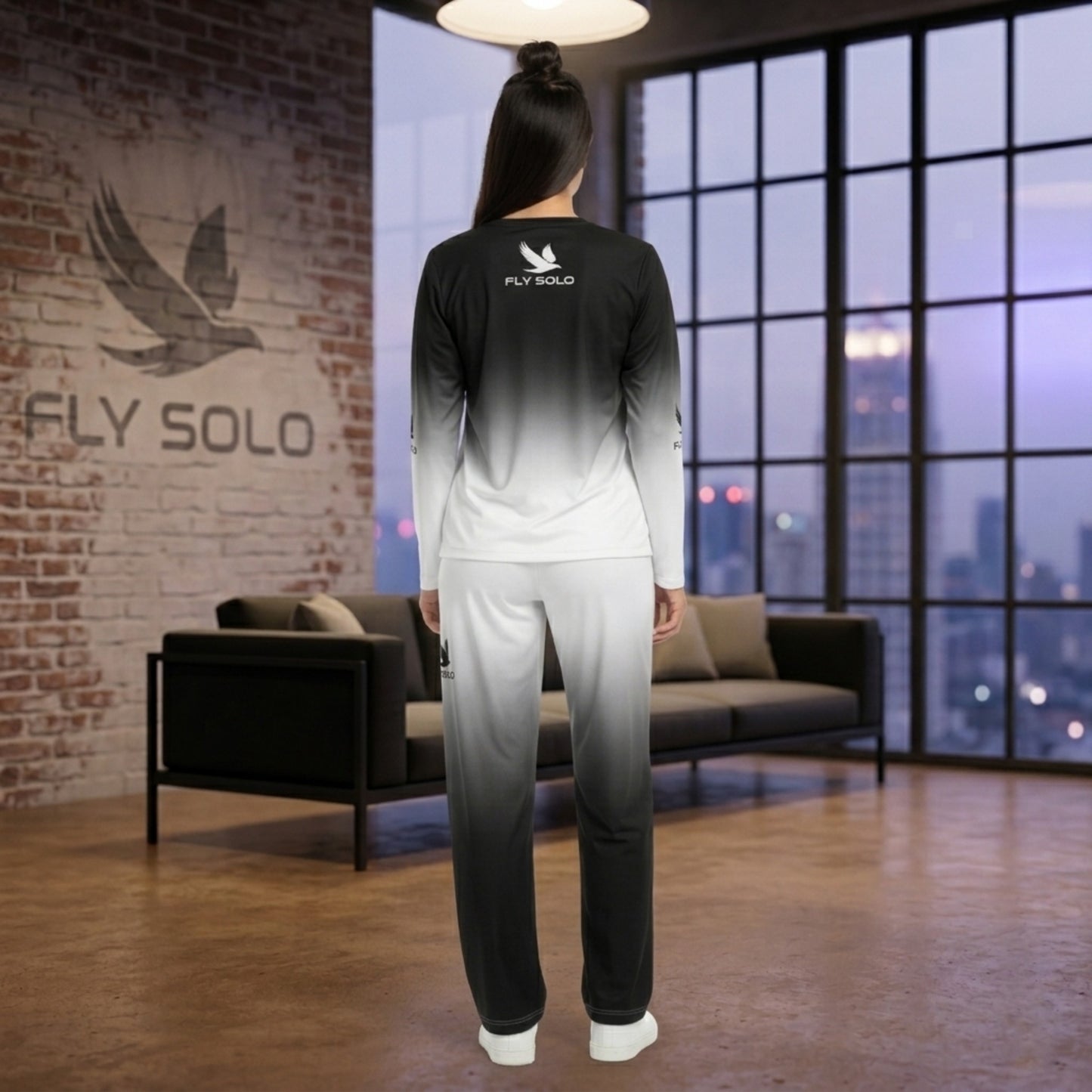 "Fly Solo" Night/Day | Women's Lounge Tee and Joggers