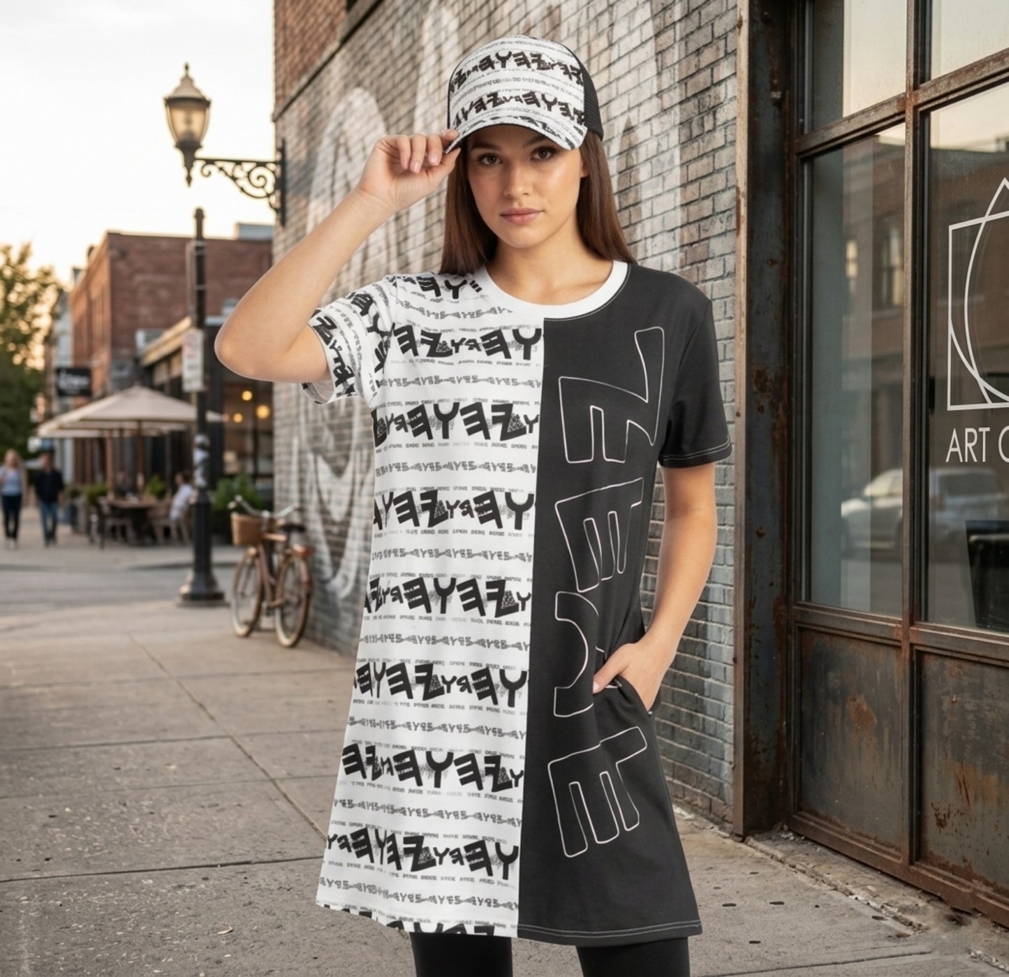 Most High God - Yahuah 01-01 White Designer T-shirt Dress