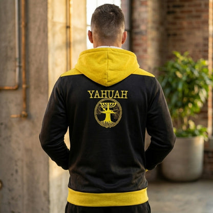 Yahuah: Tree of Life (02-01) - The Covenant Seal | Microfleece Unisex Zip Hoodie