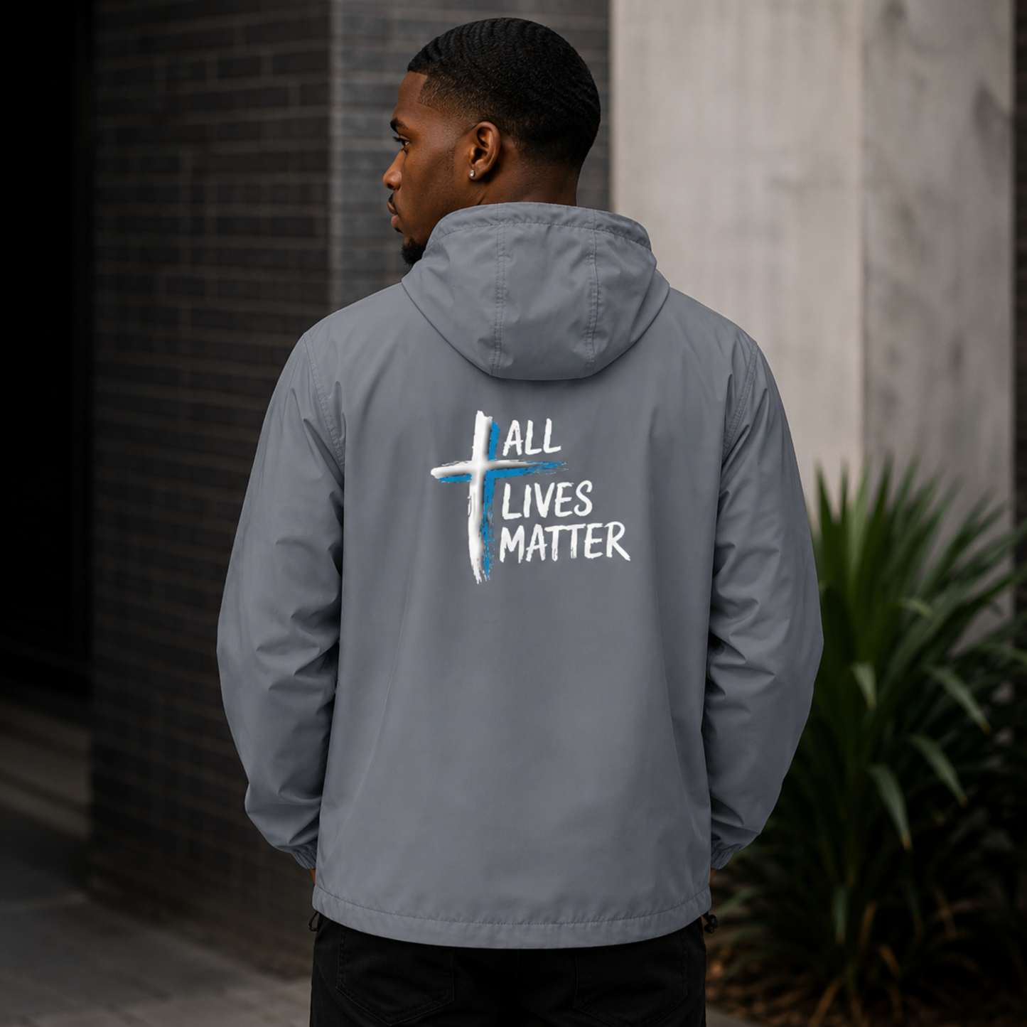 "All Lives Matter" (01-02) | Unisex Packable Windbreaker | 2 Colors