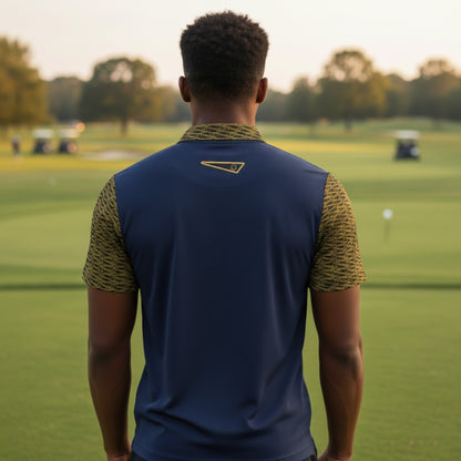 The Flag of David | Men's Zip Placket Polo | 7 colors